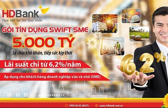 HDBank giảm lãi suất cho vay còn 6,2%/năm dành doanh nghiệp vừa và nhỏ hdbank giam lai suat cho vay con 62nam danh doanh nghiep vua va nho