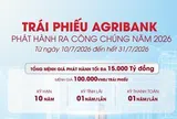 Agribank chào bán 15.000 tỷ đồng trái phiếu ra công chúng 2026