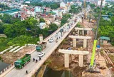 Lộ diện trụ cầu Mai Lĩnh mới sau gần 1 năm thi công