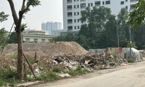 Cận cảnh dự án khu dân cư mới ở Hà Đông bỏ hoang lãng phí cỏ mọc um tùm