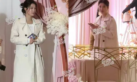 HOT: Bắt gặp Á hậu Phương Nhi lộ diện tất bật giữa rạp cưới, visual cô dâu mới gây chú ý!