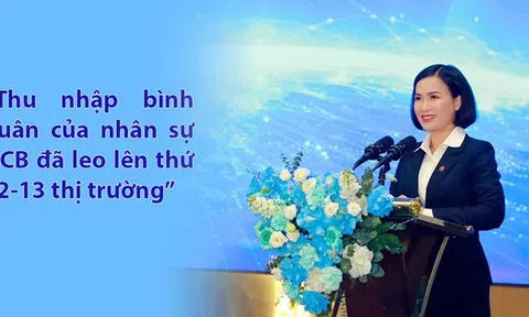Chủ tịch Bùi Thị Thanh Hương: Thu nhập bình quân của nhân sự NCB đã leo lên thứ 12-13 thị trường