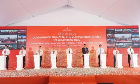 Hải Phòng đồng loạt khởi công, khánh thành, gắn biển 12 dự án