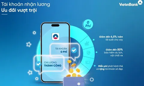 Nhận lương qua VietinBank, nhận ngay ưu đãi tài chính đặc biệt