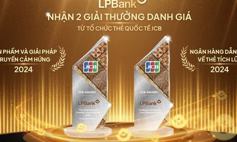 LPBank nhận cú đúp giải thưởng danh giá từ Tổ chức Thẻ quốc tế JCB