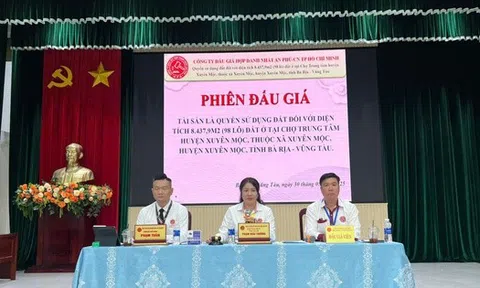Bà Rịa - Vũng Tàu: Đấu giá thành công 57 lô đất