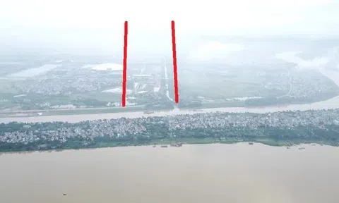 Hiện trường dự án cầu Tứ Liên phía nội thành vẫn 'nằm yên'