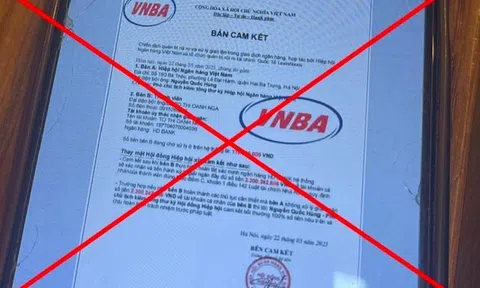 Cảnh báo mạo danh Hiệp hội Ngân hàng Việt Nam để lừa đảo, chiếm đoạt tài sản