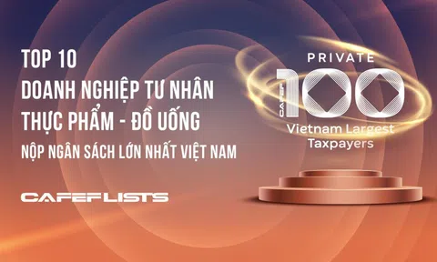 Công bố 10 Công ty tư nhân Thực phẩm - Đồ uống nộp ngân sách lớn nhất Việt Nam