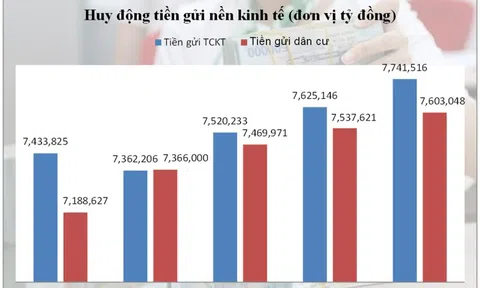 Tiền gửi "ồ ạt" chảy vào ngân hàng: Điều gì đang níu chân dòng vốn ngoài thị trường?
