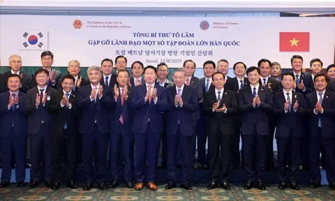 Tổng Bí thư Tô Lâm gặp gỡ lãnh đạo một số tập đoàn lớn của Hàn Quốc