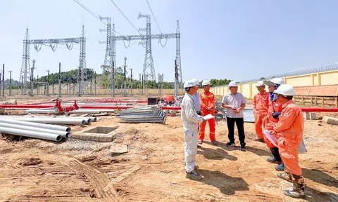 Lãnh đạo EVN kiểm tra tiến độ thi công dự án đường dây 500kV Lào Cai - Vĩnh Yên