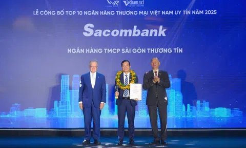 Sacombank vào Top 10 Ngân hàng Thương mại Việt Nam uy tín 2025