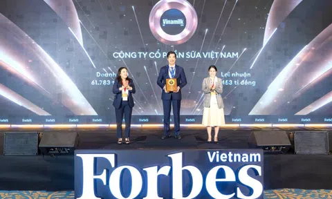 Vinamilk đứng đầu TOP 25 thương hiệu dẫn đầu 2025 của Forbes Việt Nam