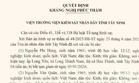 Vụ vận chuyển 234 triệu USD qua biên giới tại Tây Ninh: Hai cấp Viện Kiểm sát cùng kháng nghị tăng hình phạt
