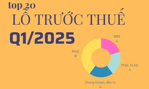 20 doanh nghiệp lỗ lớn nhất quý 1/2025: Bất động sản áp đảo, 3 doanh nghiệp lỗ trăm tỷ