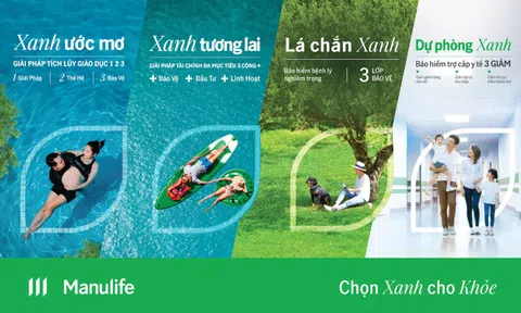 “Chọn Xanh cho Khỏe” với loạt sản phẩm bảo hiểm mới từ Manulife