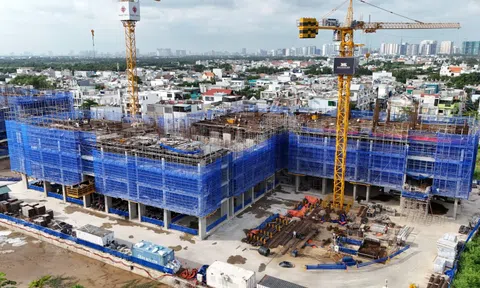 Thực tế thi công Khải Hoàn Prime: Nỗ lực về đích đúng cam kết