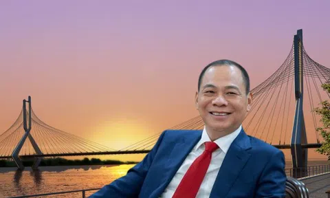 Siêu cầu Tứ Liên gần 20.000 tỷ do liên danh Vingroup của tỷ phú Phạm Nhật Vượng xây dựng đạt tiến độ mới