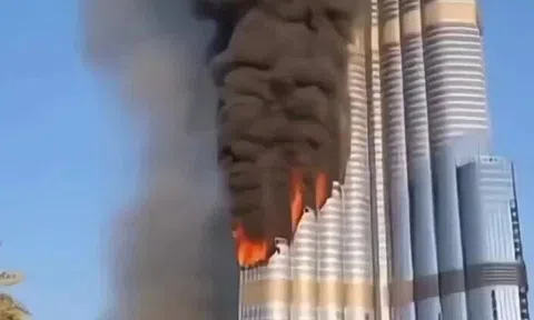 Video 'Tòa nhà cao nhất thế giới bốc cháy dữ dội vì trúng 1.800 tên lửa Iran' gây xôn xao: Sự thật đã rõ