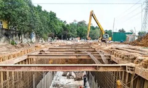 Toàn cảnh đại công trường 920 tỷ giải cứu ngập úng phía Tây Bắc Thủ đô