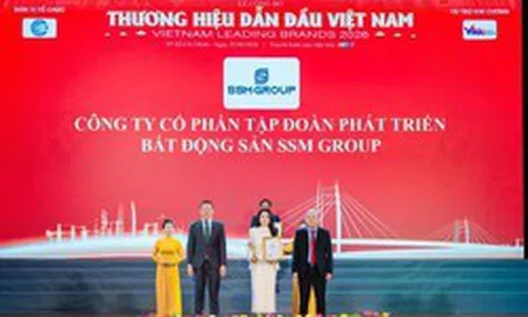 SSM Group được vinh danh Top 10 thương hiệu bất động sản dẫn đầu Việt Nam 2026