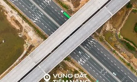 Cận cảnh nút giao rộng gấp 7 lần hồ Hoàn Kiếm, có đường nhánh dài gấp 6 lần nhịp chính cầu Nhật Tân, kết nối trực tiếp tới  siêu đô thị 18 tỷ USD tại Quảng Ninh