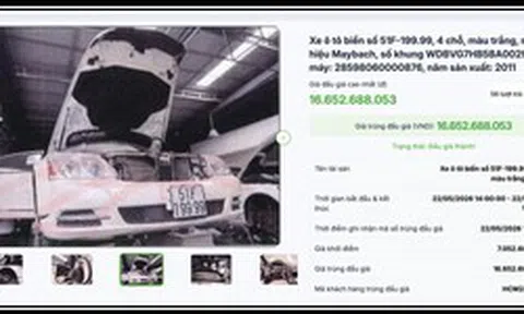 Một người trả hơn 16,6 tỉ đồng mua Maybach "biển VIP" của bà Trương Mỹ Lan
