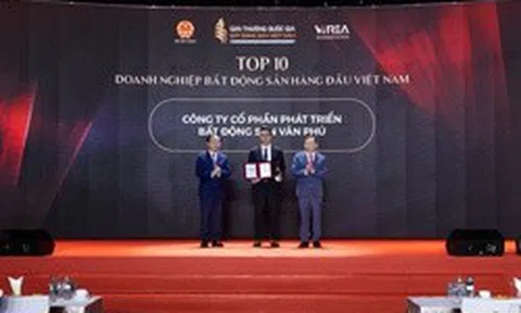 Văn Phú được vinh danh Top 10 Doanh nghiệp bất động sản hàng đầu Việt Nam