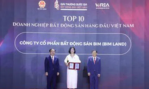 BIM Land được ghi nhận trong Top 10 doanh nghiệp bất động sản hàng đầu Việt Nam