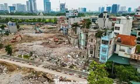 Cận cảnh đại công trường chuẩn bị xây hầm chui Tây Thăng Long hơn 1.100 tỷ đồng