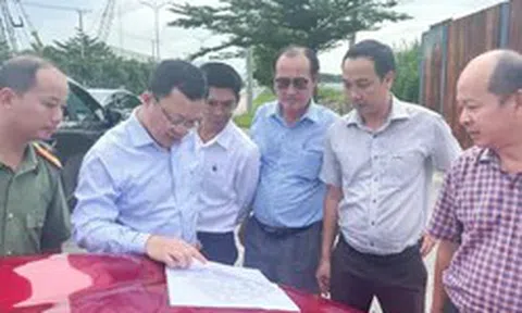 Lãnh đạo phường Tân Phước khảo sát dự án Cảng Cái Mép Hạ và Khu công nghiệp Phú Mỹ 3