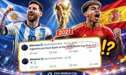 Choáng: Dự đoán Argentina thắng Tây Ban Nha ở World Cup 2026 từ năm 2021