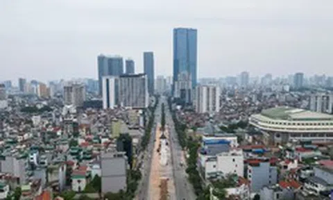 Cận cảnh công trường ga ngầm S1 trên đường Văn Cao