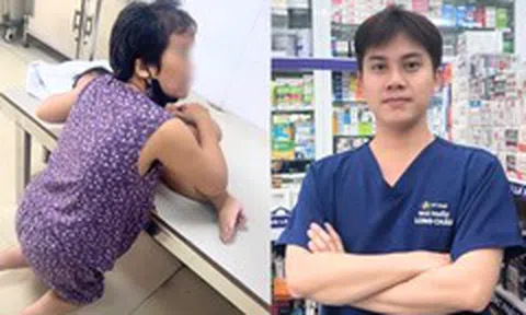 Bà bế cháu sốt cao co giật vào tiệm thuốc cầu cứu, được nam dược sĩ đưa đi cấp cứu kịp thời