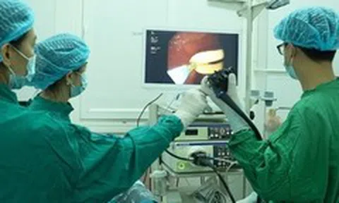 Bác sĩ Việt gắp 2 con giun đũa dài hơn 30cm chui vào đường mật bệnh nhi người Lào