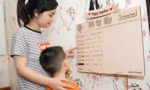 Bảng gỗ Kabi giúp trẻ tự lập hơn
