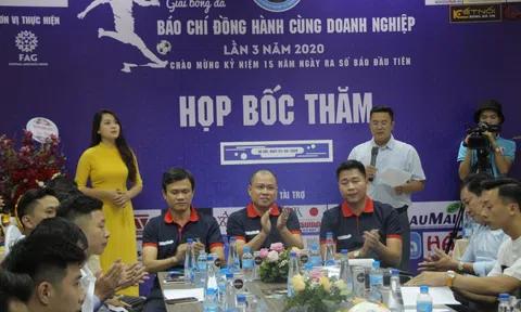 Bốc thăm chia bảng giải bóng đá “Báo chí đồng hành cùng doanh nghiệp” lần thứ 3