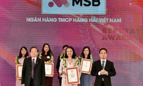 MSB vào top 10 ngân hàng TMCP tư nhân uy tín nhất Việt Nam