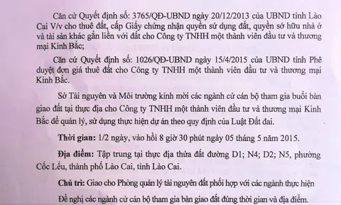 Chính quyền và Tòa án nhân dân tỉnh Lào Cai có vi phạm pháp luật?