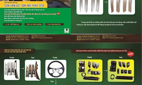Biên Vân Gỗ: Top 100 thương hiệu về lĩnh vực làm đẹp nội thất xe hơi