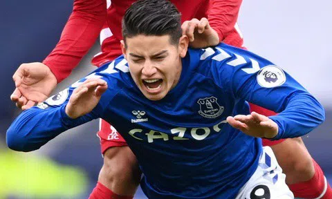 James Rodriguez nghỉ trận đầu tiên từ khi đến Everton