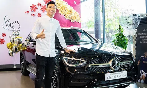 Sau Quang Hải, đến lượt Đoàn Văn Hậu tậu xe sang Mercedes Benz GLC 300