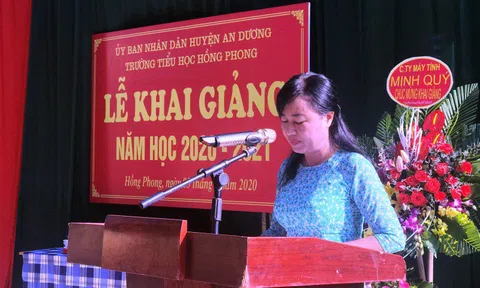 Hải Phòng: Trường Tiểu học Hồng Phong long trọng tổ chức lễ khai giảng năm học mới 2020-2021