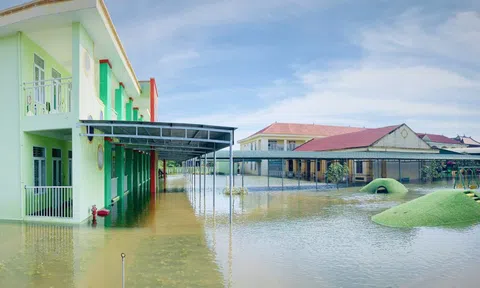 Nhiều huyện ở Hà Tĩnh cho học sinh nghỉ vì mưa lớn