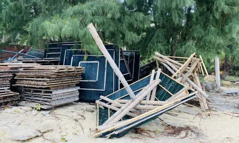 Điểm check-in Kỳ Co bị quật đổ trong bão số 9