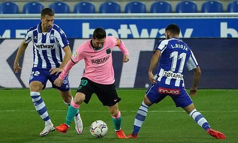 Messi gây thất vọng, Barcelona chia điểm cùng Alaves