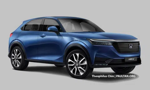 Ảnh phác thảo của Honda HR-V 2021