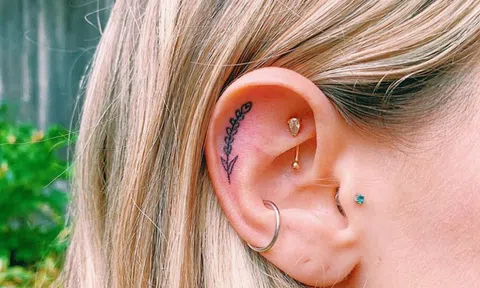 Xăm hình nghệ thuật ở tai