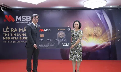 MSB ra mắt Thẻ tín dụng doanh nghiệp với hạn mức đến 4 tỷ